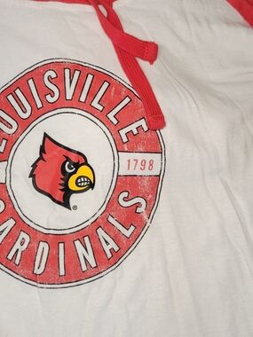 Chaco White and Red Louisville Cardinals Long Sleeve Tee